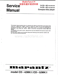 Marantz-CD-42-Mk2-CD-52-Mk2-Service-Manual电路原理图.pdf