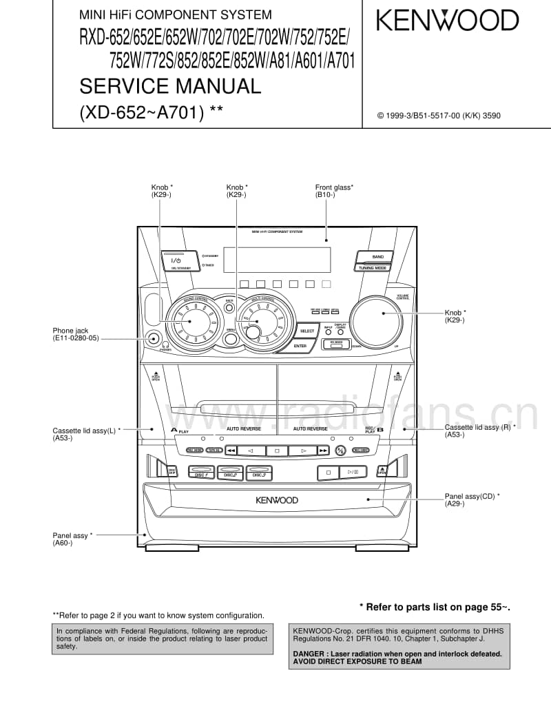 Kenwood-RXDA-701-Service-Manual电路原理图.pdf_第1页