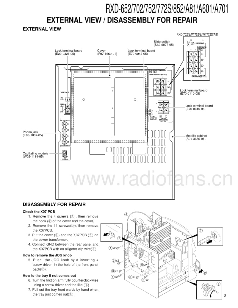Kenwood-RXDA-701-Service-Manual电路原理图.pdf_第3页