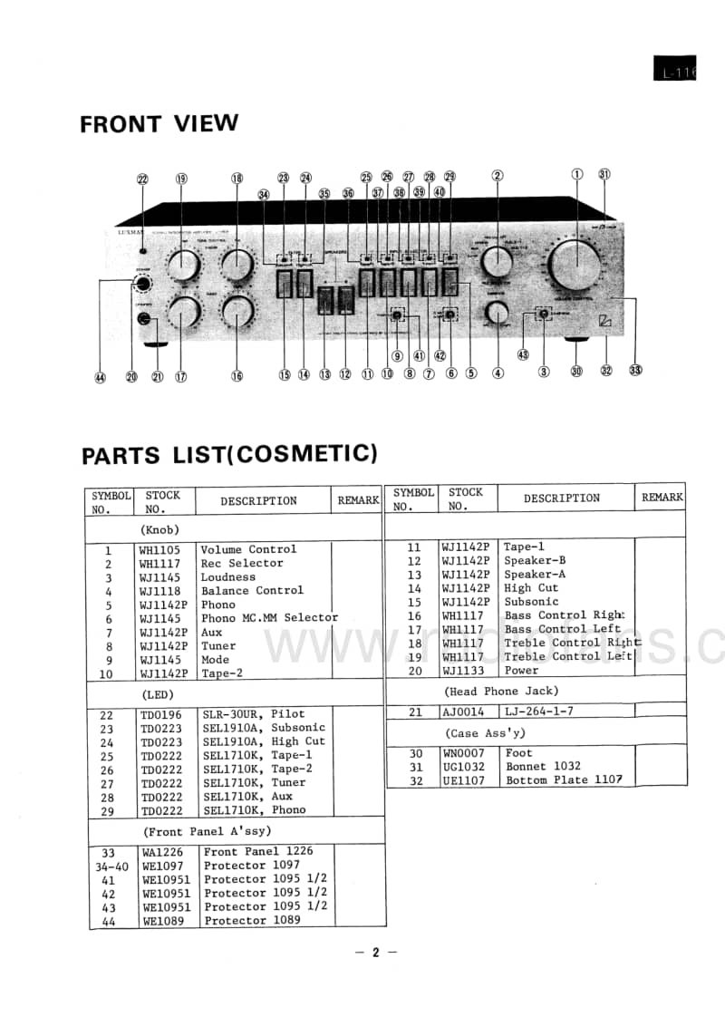 Luxman-L-116-A-Service-Manual电路原理图.pdf_第3页