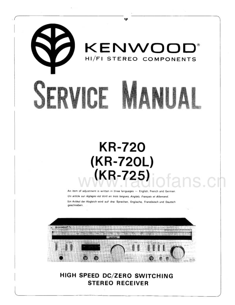 Kenwood-KR-720-L-Service-Manual电路原理图.pdf_第1页