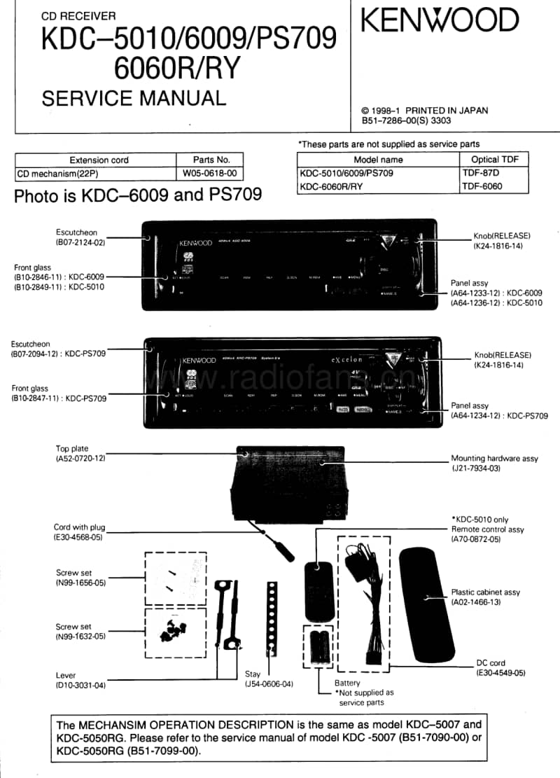 Kenwood-KDC-6060-R-Service-Manual电路原理图.pdf_第1页