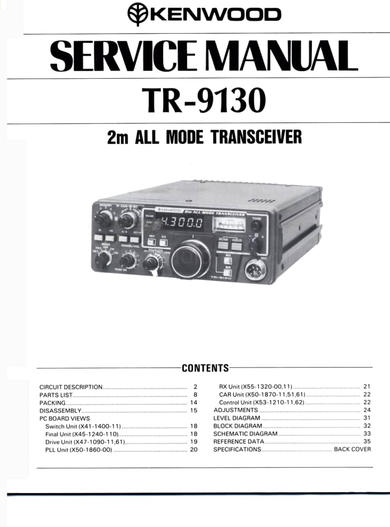 Kenwood-TR-9130-Service-Manual电路原理图.pdf_第1页