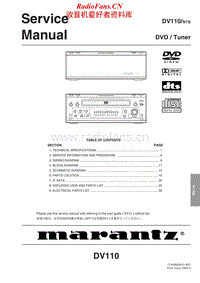 Marantz-DV-110-Service-Manual电路原理图.pdf