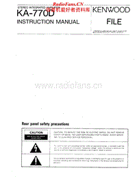 Kenwood-KA-770-D-Service-Manual电路原理图.pdf