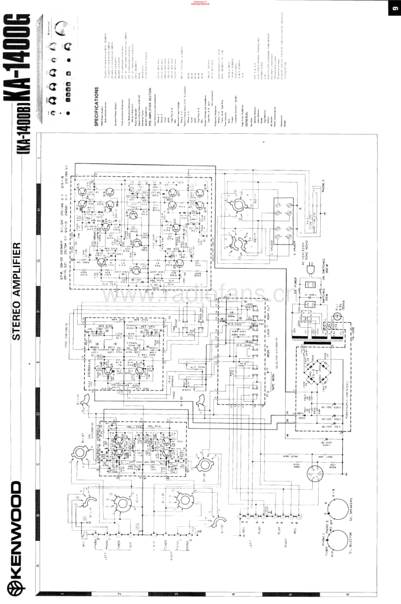 Kenwood-KA-1400-G-Schematic电路原理图.pdf_第1页