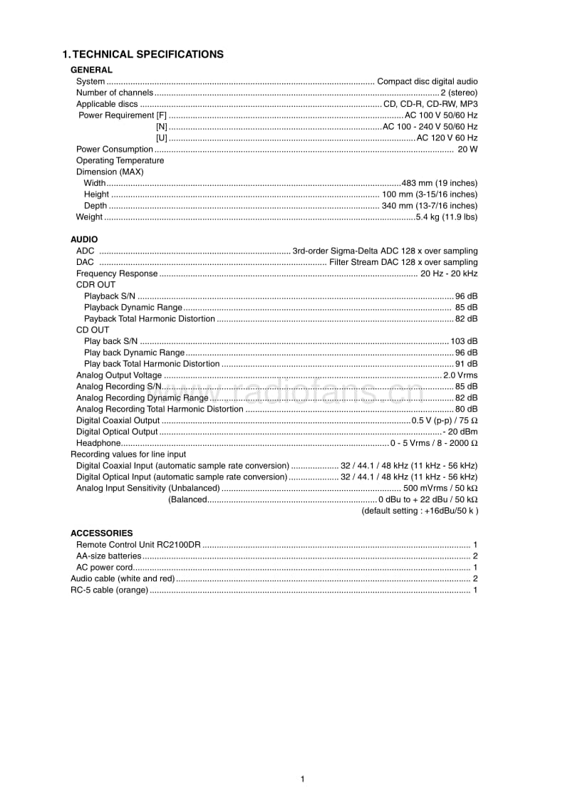 Marantz-CDR-510-Service-Manual电路原理图.pdf_第3页