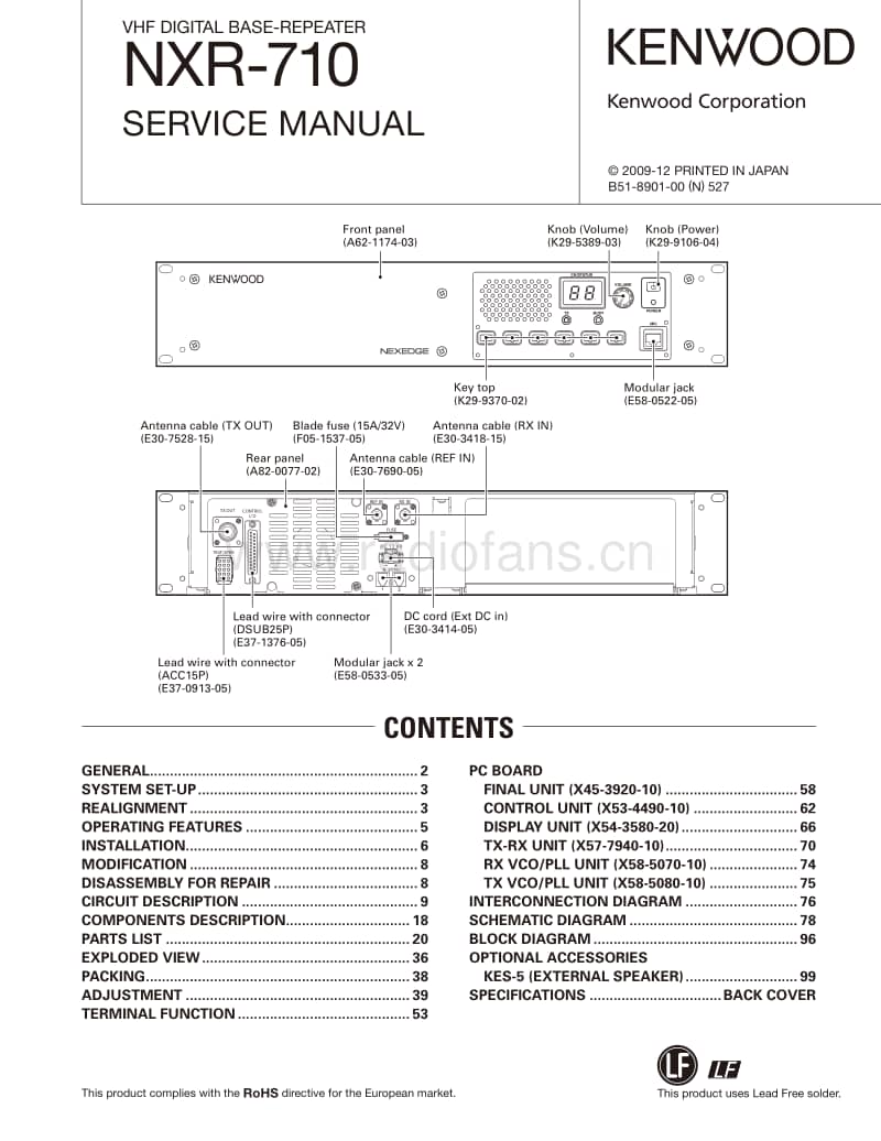 Kenwood-NXR-710-Service-Manual电路原理图.pdf_第1页