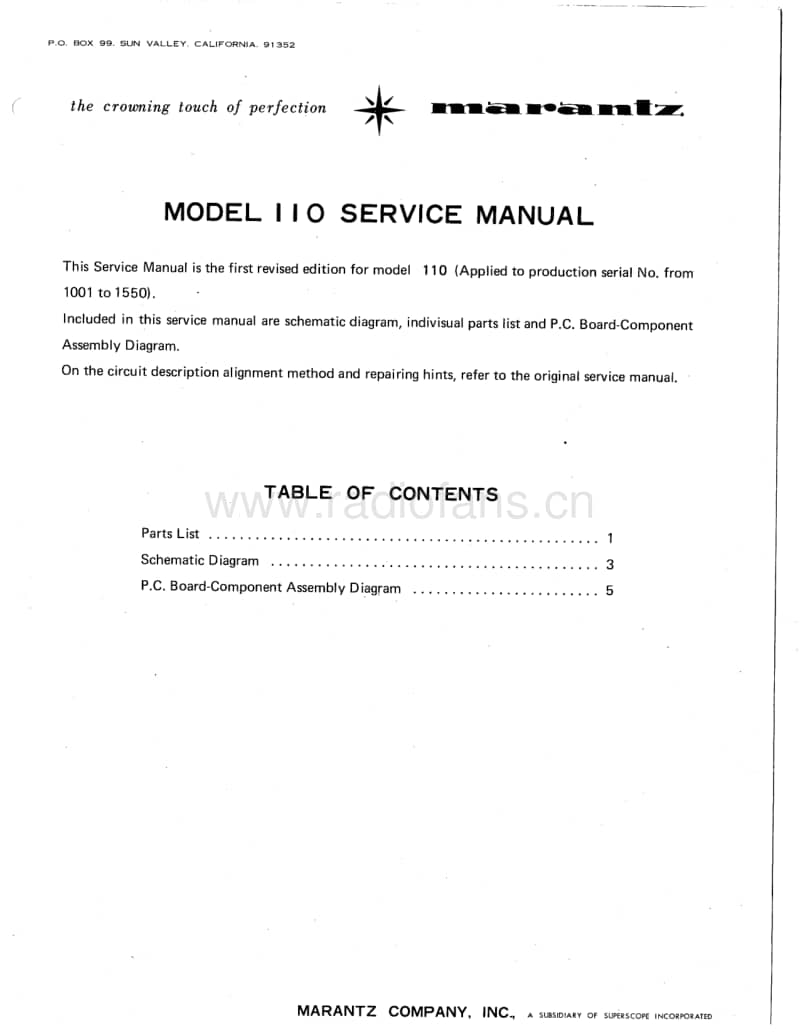 Marantz-110-Service-Manual电路原理图.pdf_第3页