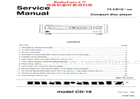 Marantz-CD-10-Service-Manual电路原理图.pdf