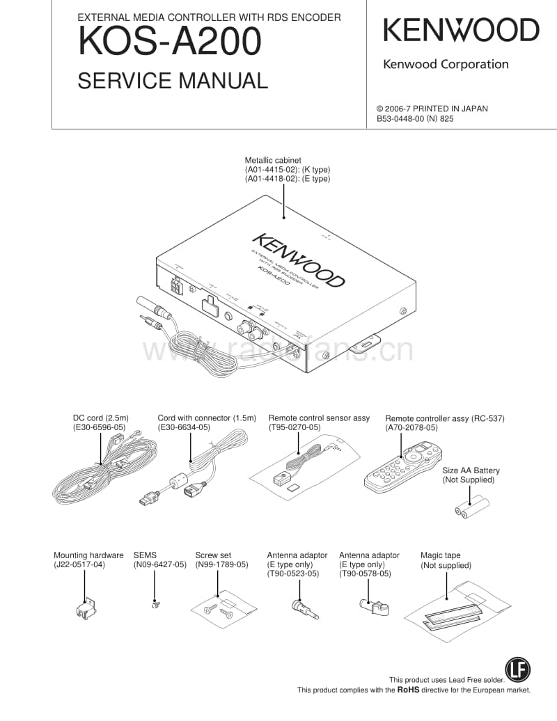 Kenwood-KOSA-200-Service-Manual电路原理图.pdf_第1页
