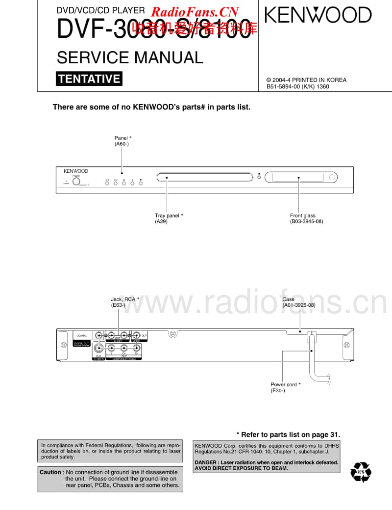 Kenwood-DVF-3080-Service-Manual电路原理图.pdf_第1页
