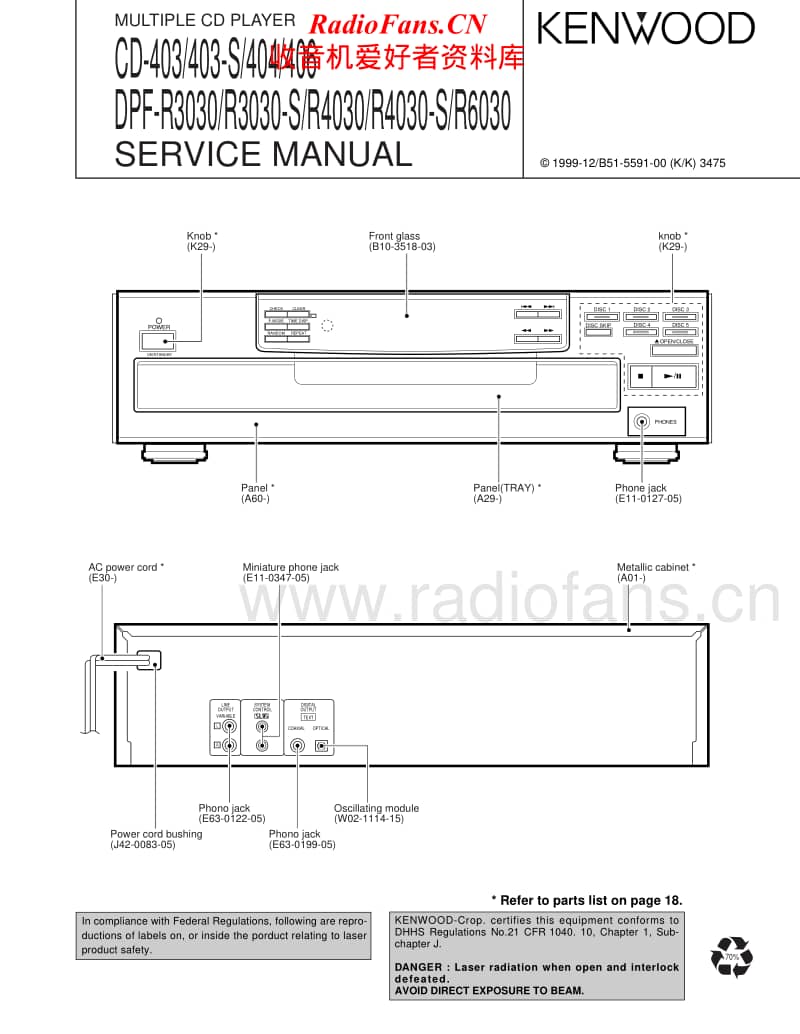 Kenwood-DPFR-3030-Service-Manual(1)电路原理图.pdf_第1页