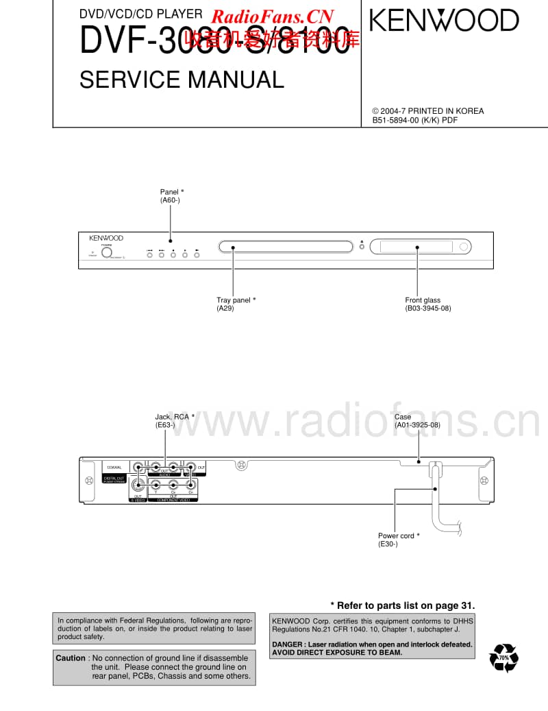 Kenwood-DVF-8100-Service-Manual电路原理图.pdf_第1页
