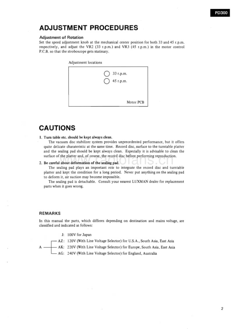 Luxman-PD-300-Service-Manual电路原理图.pdf_第3页