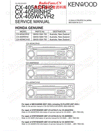 Kenwood-CX-405-WCVH-2-HU-Service-Manual电路原理图.pdf