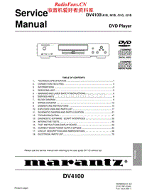 Marantz-DV-4100-Service-Manual电路原理图.pdf