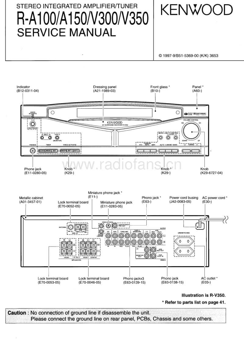 Kenwood-RV-300-Service-Manual电路原理图.pdf_第1页