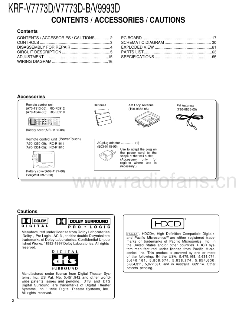 Kenwood-KRFV-7773-DB-Service-Manual电路原理图.pdf_第2页