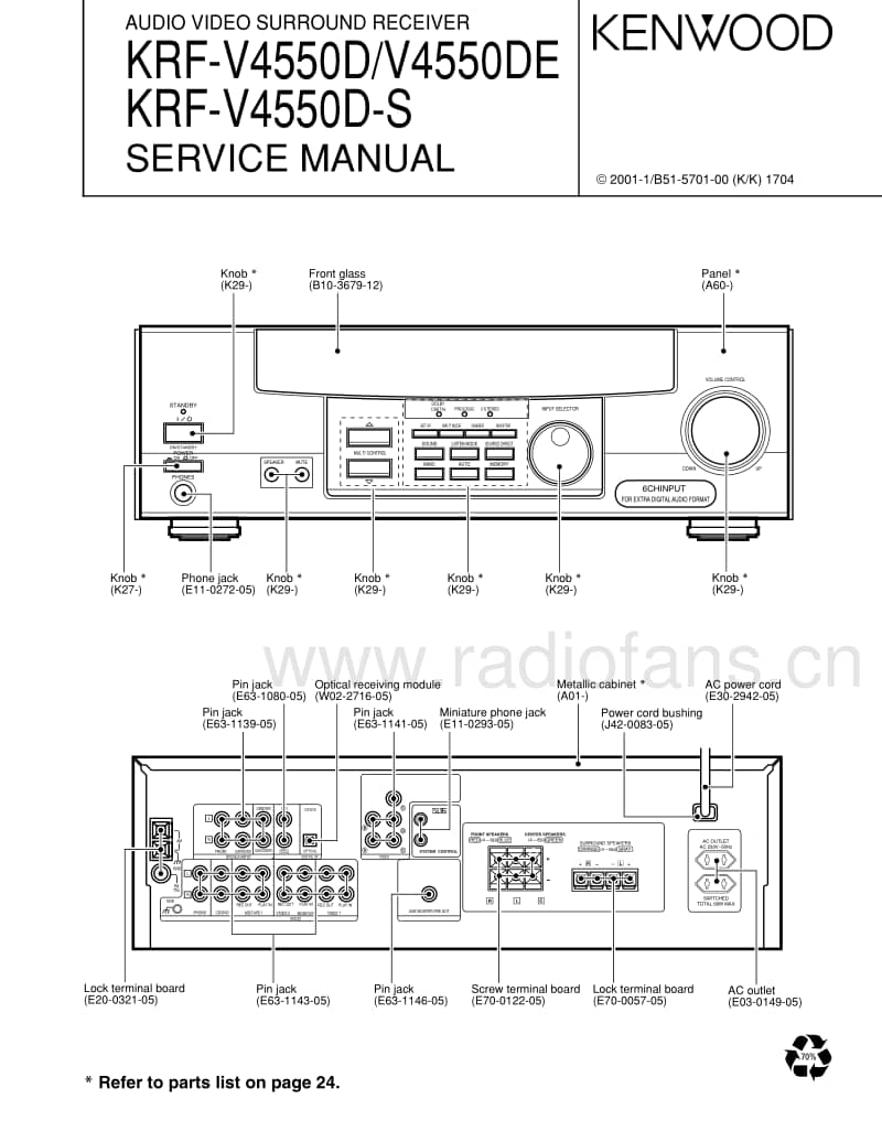 Kenwood-KRFV-4550-DS-Service-Manual电路原理图.pdf_第1页