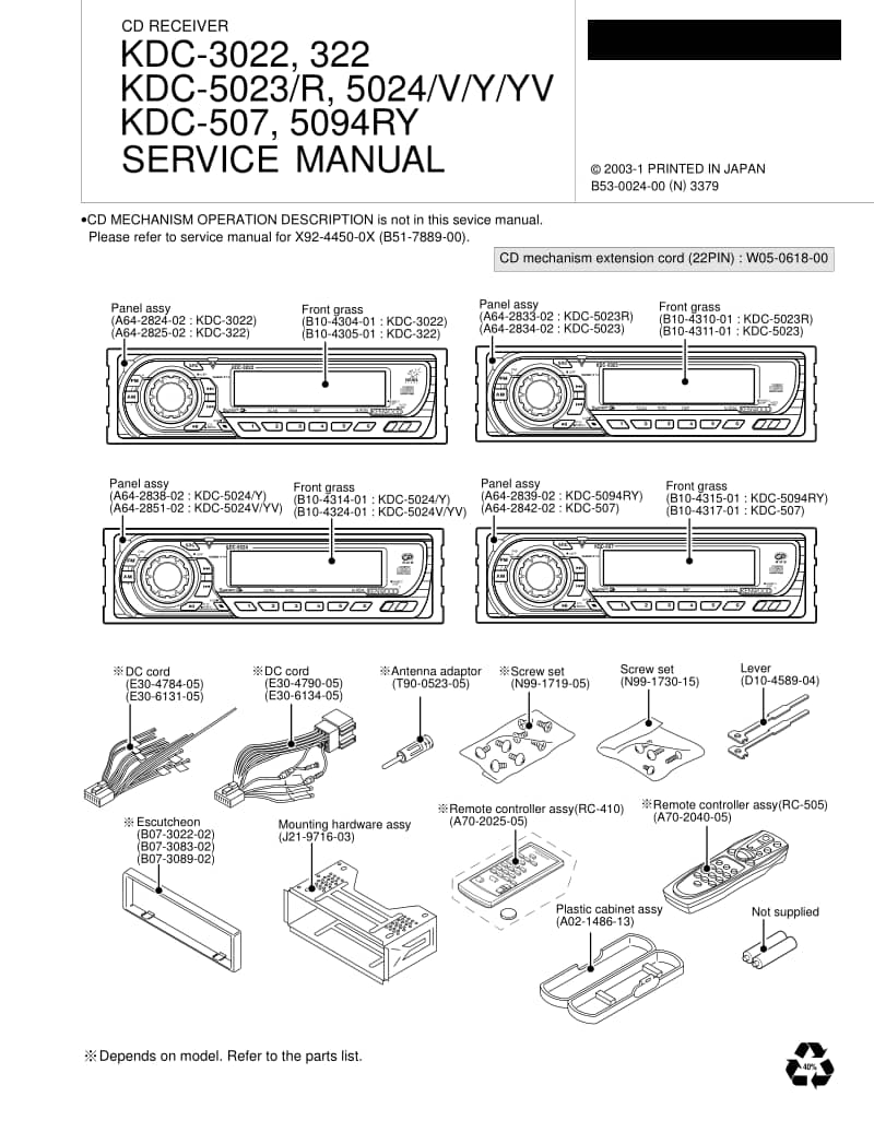 Kenwood-KDC-5023-S-Service-Manual电路原理图.pdf_第1页