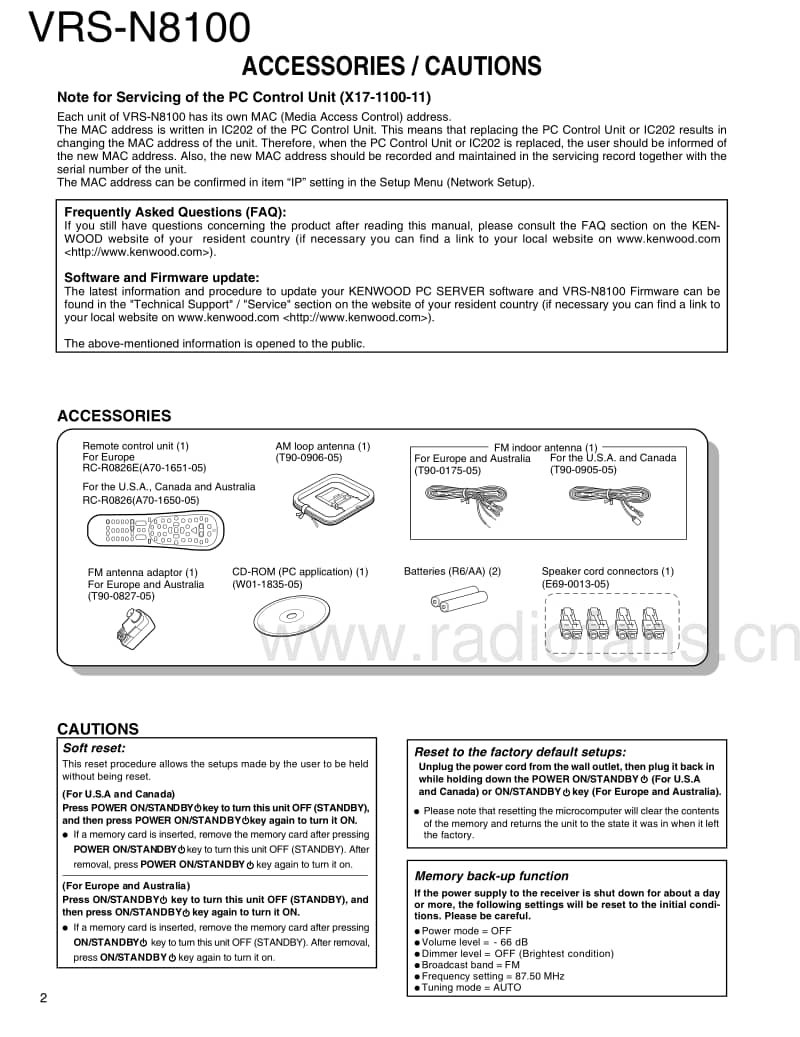 Kenwood-VRSN-8100-Service-Manual电路原理图.pdf_第2页