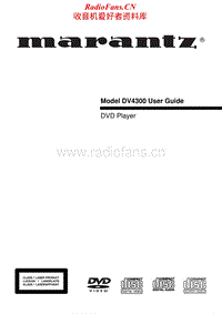 Marantz-DV-4300-Owners-Manual电路原理图.pdf