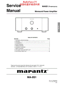Marantz-MA-9-S-1-Service-Manual电路原理图.pdf