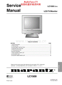 Marantz-LC-1500-Service-Manual电路原理图.pdf