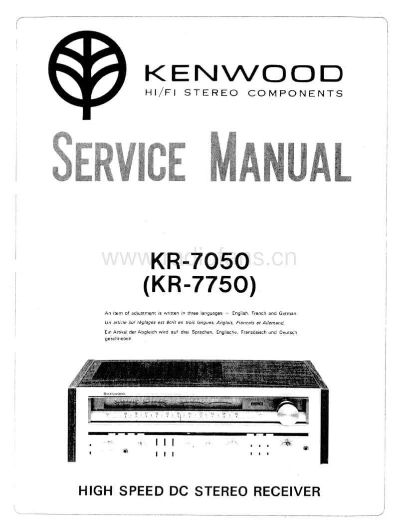 Kenwood-KR-7050-Service-Manual电路原理图.pdf_第1页