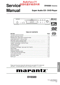 Marantz-DV-6500-Service-Manual电路原理图.pdf
