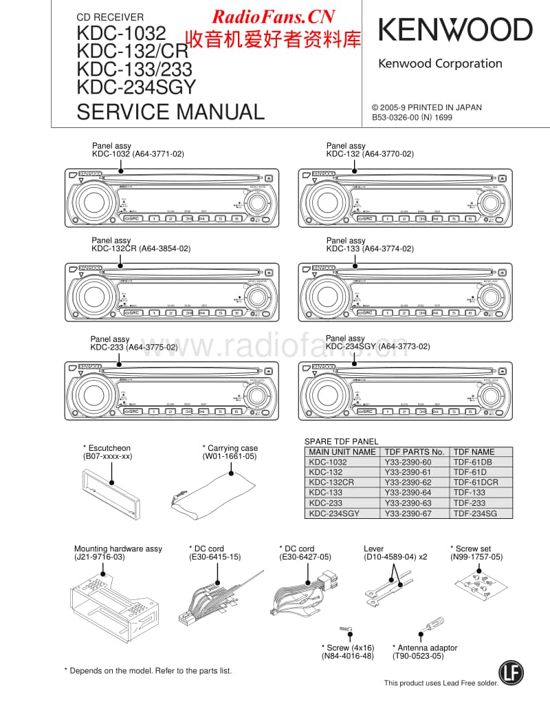 Kenwood-KDC-133-Service-Manual电路原理图.pdf_第1页