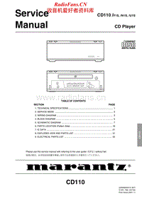Marantz-CD-110-Service-Manual电路原理图.pdf