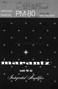 Marantz-PM-80-Service-Manual电路原理图.pdf