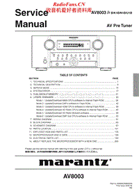 Marantz-AV-8003-Service-Manual电路原理图.pdf