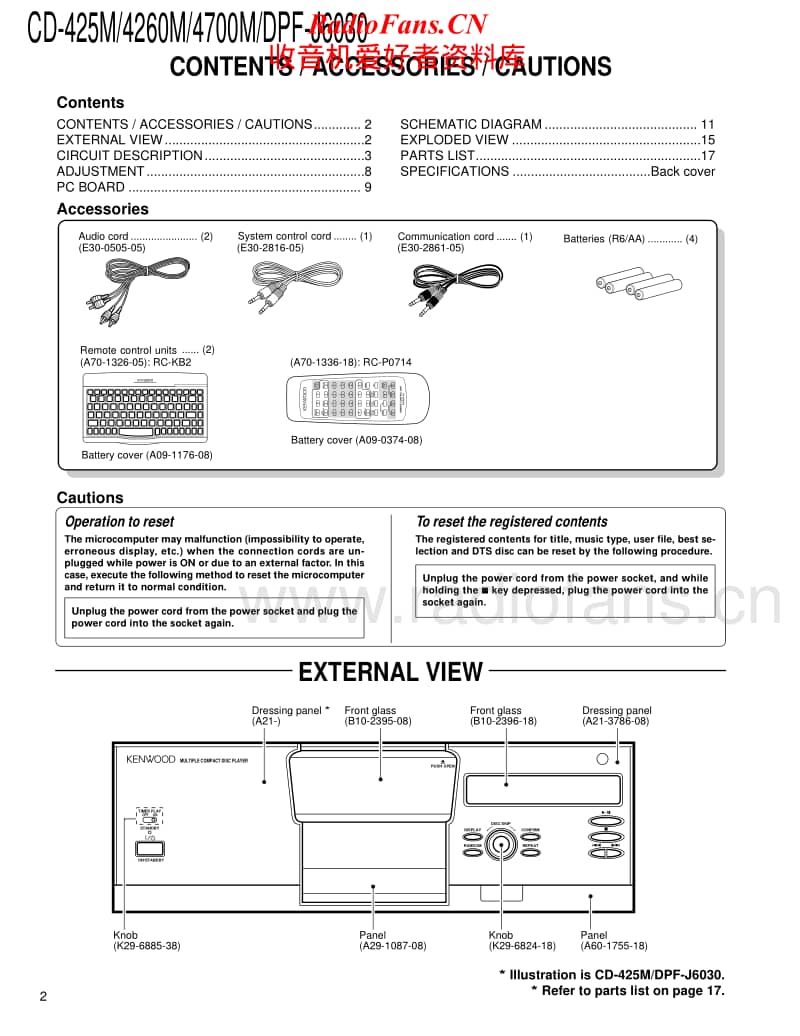 Kenwood-CD-425-M-Service-Manual电路原理图.pdf_第2页