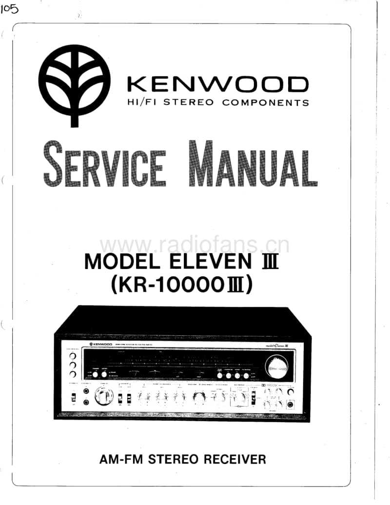 Kenwood-KR-10000-III-Service-Manual电路原理图.pdf_第1页
