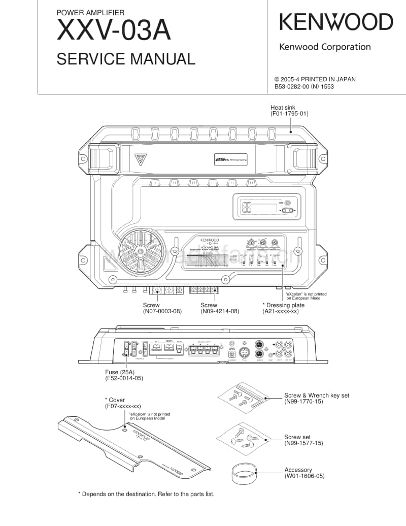 Kenwood-XXV-03-A-Service-Manual电路原理图.pdf_第1页