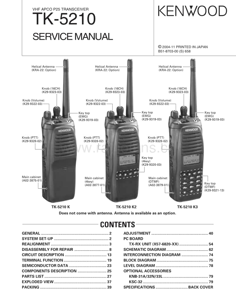 Kenwood-TK-5210-Service-Manual电路原理图.pdf_第1页