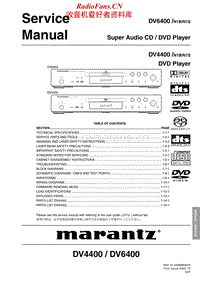 Marantz-DV-6400-Service-Manual电路原理图.pdf