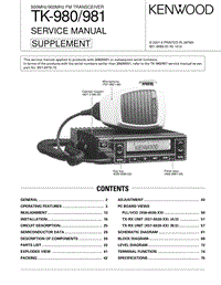 Kenwood-TK-980-Service-Manual电路原理图.pdf