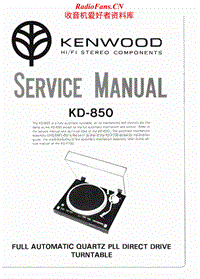 Kenwood-KD-850-Service-Manual电路原理图.pdf