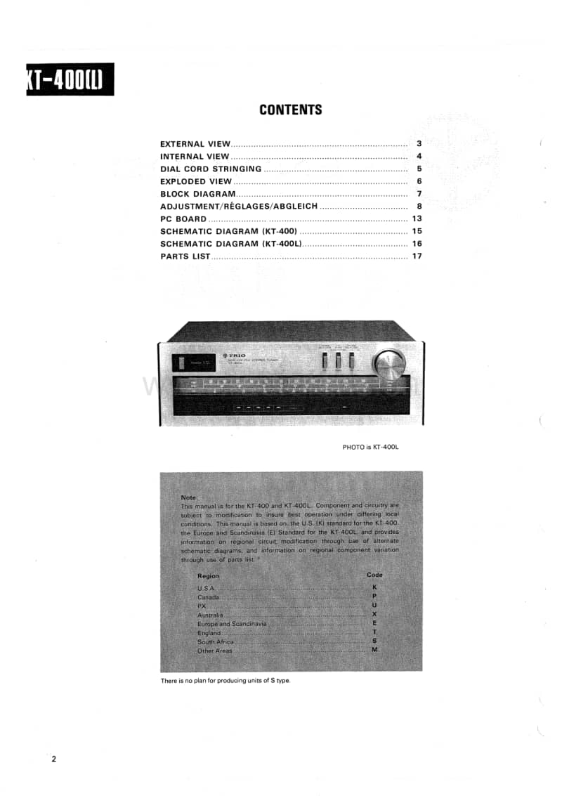 Kenwood-KT-400-400L-Service-Manual电路原理图.pdf_第2页