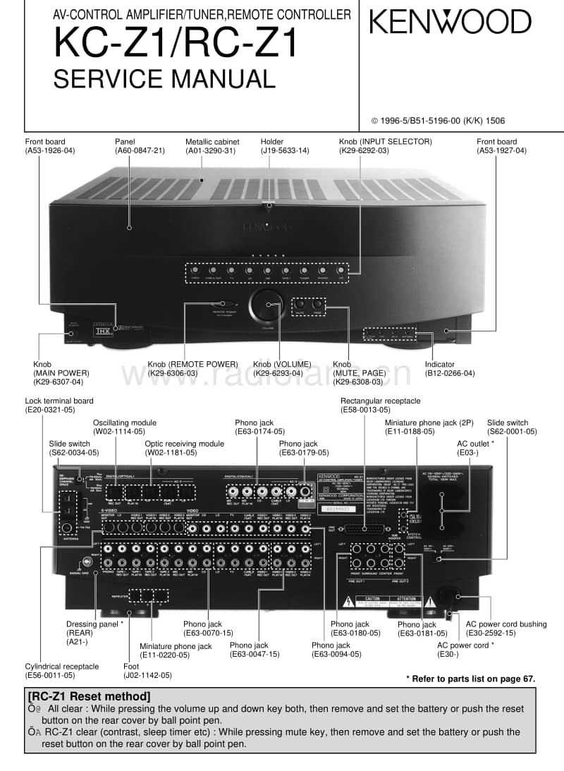 Kenwood-RCZ-1-Service-Manual电路原理图.pdf_第1页