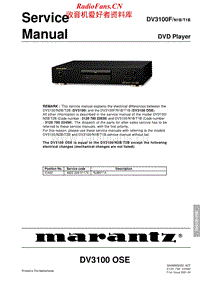 Marantz-DV-3100-F-Service-Manual(1)电路原理图.pdf