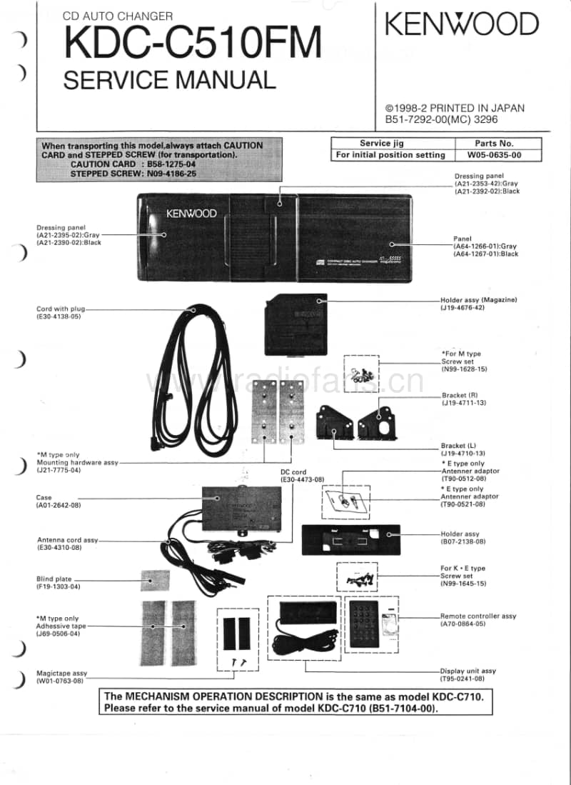 Kenwood-KDCC-510-FM-Service-Manual电路原理图.pdf_第1页