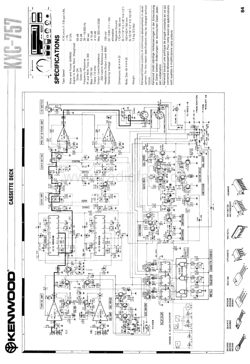 Kenwood-KXC-757-Schematic电路原理图.pdf_第1页