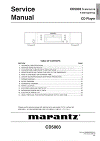 Marantz-CD-5003-Service-Manual电路原理图.pdf