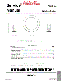 Marantz-IR-3000-Service-Manual电路原理图.pdf