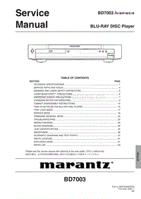 Marantz-BD-7003-Service-Manual电路原理图.pdf